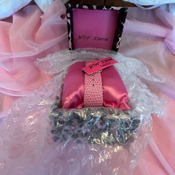 Betsey Johnson Pink Monkey Women's Watch - Picture 5 of 9